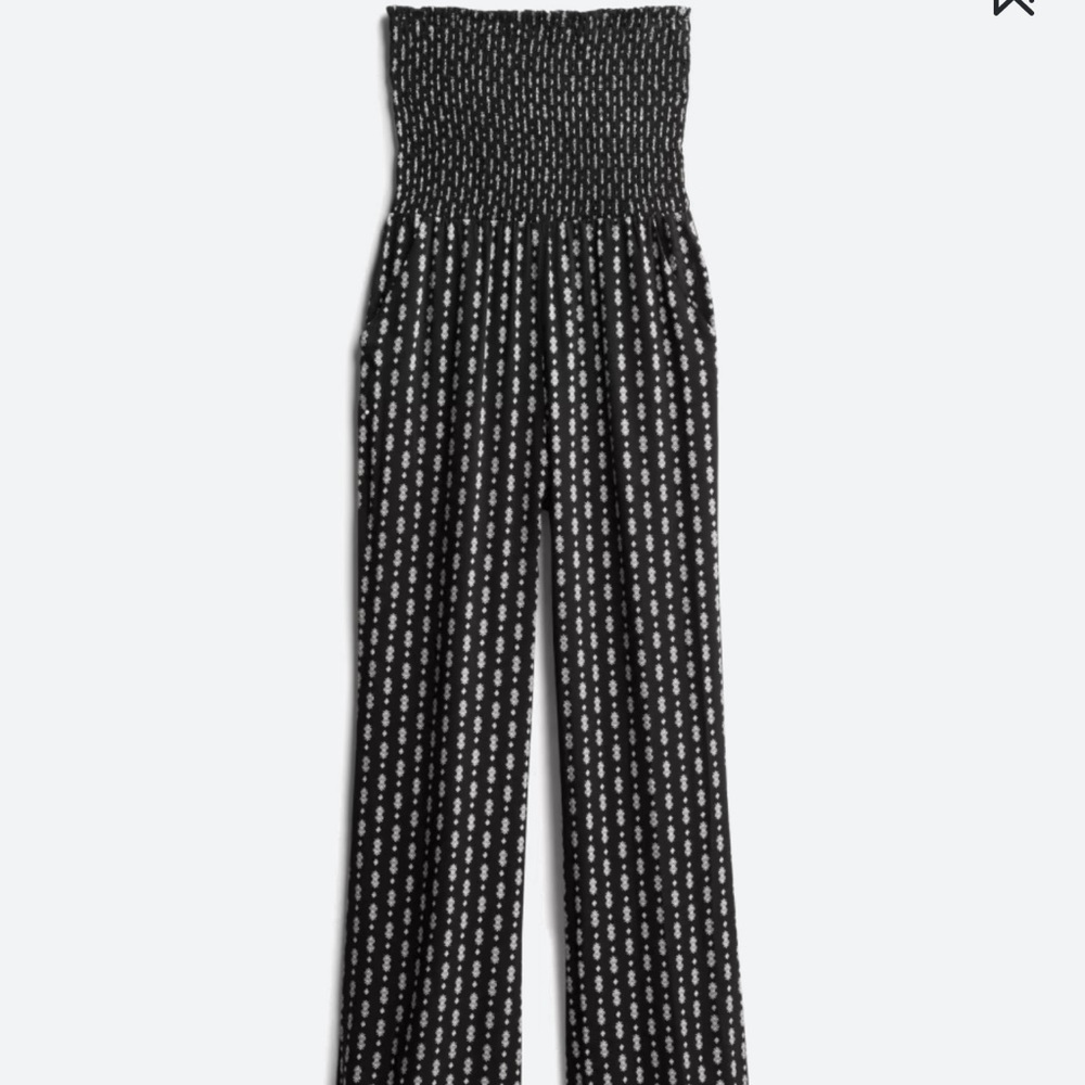 Eryn Strapless Smocked Jumpsuit with pockets!